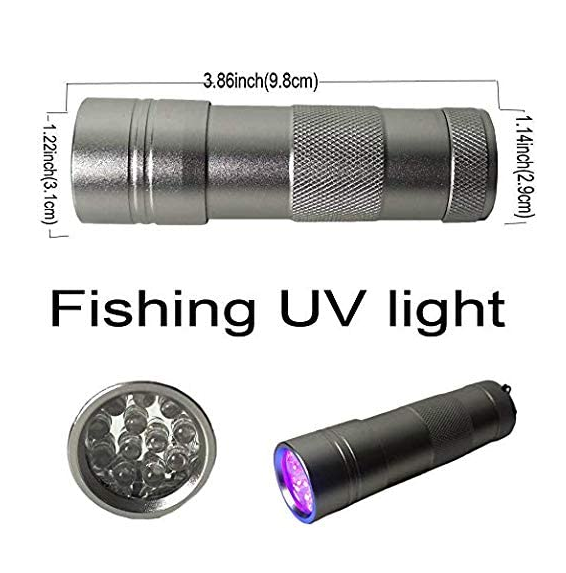 Riverruns UV Clear Glue Three Formula Thick,Thin and Super Flew +12 LED UV Power Light Fly Tying for Building Flies Flies Heads Bodies and Wings Tack Free