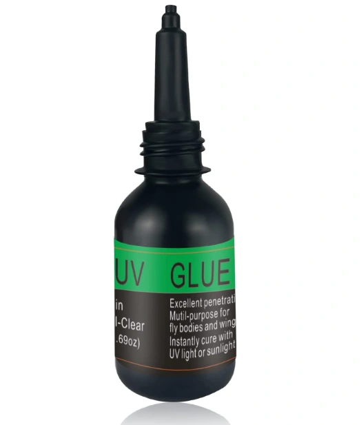 Riverruns UV Clear Glue Three Formula Thick,Thin and Super Flew +12 LED UV Power Light Fly Tying for Building Flies Flies Heads Bodies and Wings Tack Free