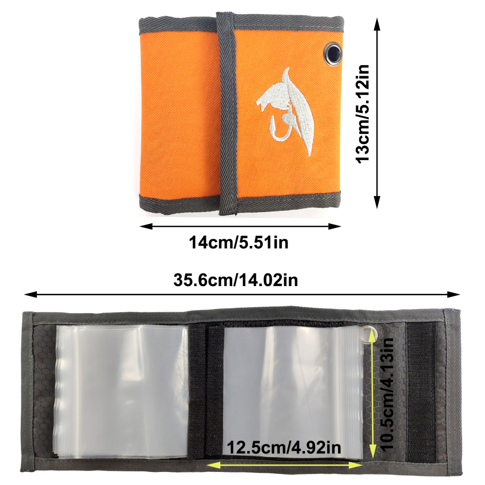 Aventik High Grade10 Pockets Fly Fishing Leader Tippet Line Wallet Leader Case Tippet Storage Fly Fishing Great for Pre-Tied Carp and Catfish Rigs