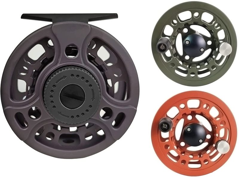 Aventik Aluminum Fly Reel 3/5 5/7 7/9 Super Large Arbor Fly Fishing Carp Reel Fresh Water and Salt Water Three Colors to Choose