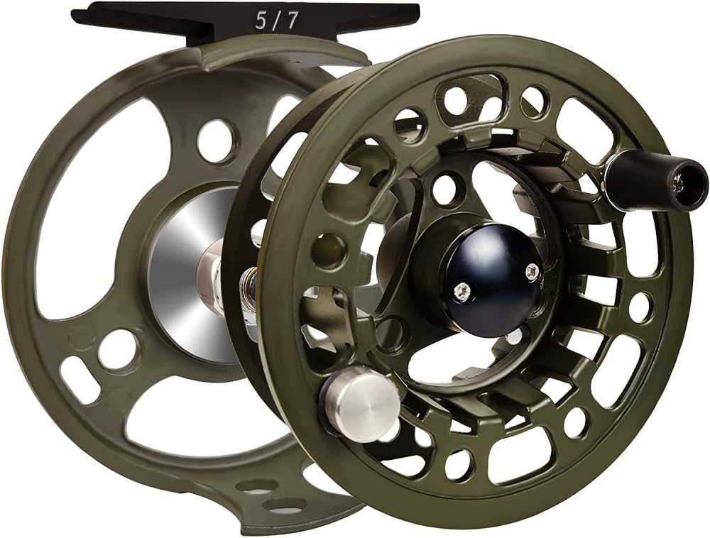Aventik Aluminum Fly Reel 3/5 5/7 7/9 Super Large Arbor Fly Fishing Carp Reel Fresh Water and Salt Water Three Colors to Choose