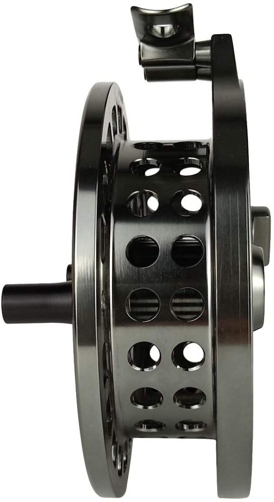 Roll over image to zoom in Z Aventik 2nd Generation High Reel Feet Center-Pin Floating Reel Aluminum Easy Line Through Fishing Reel