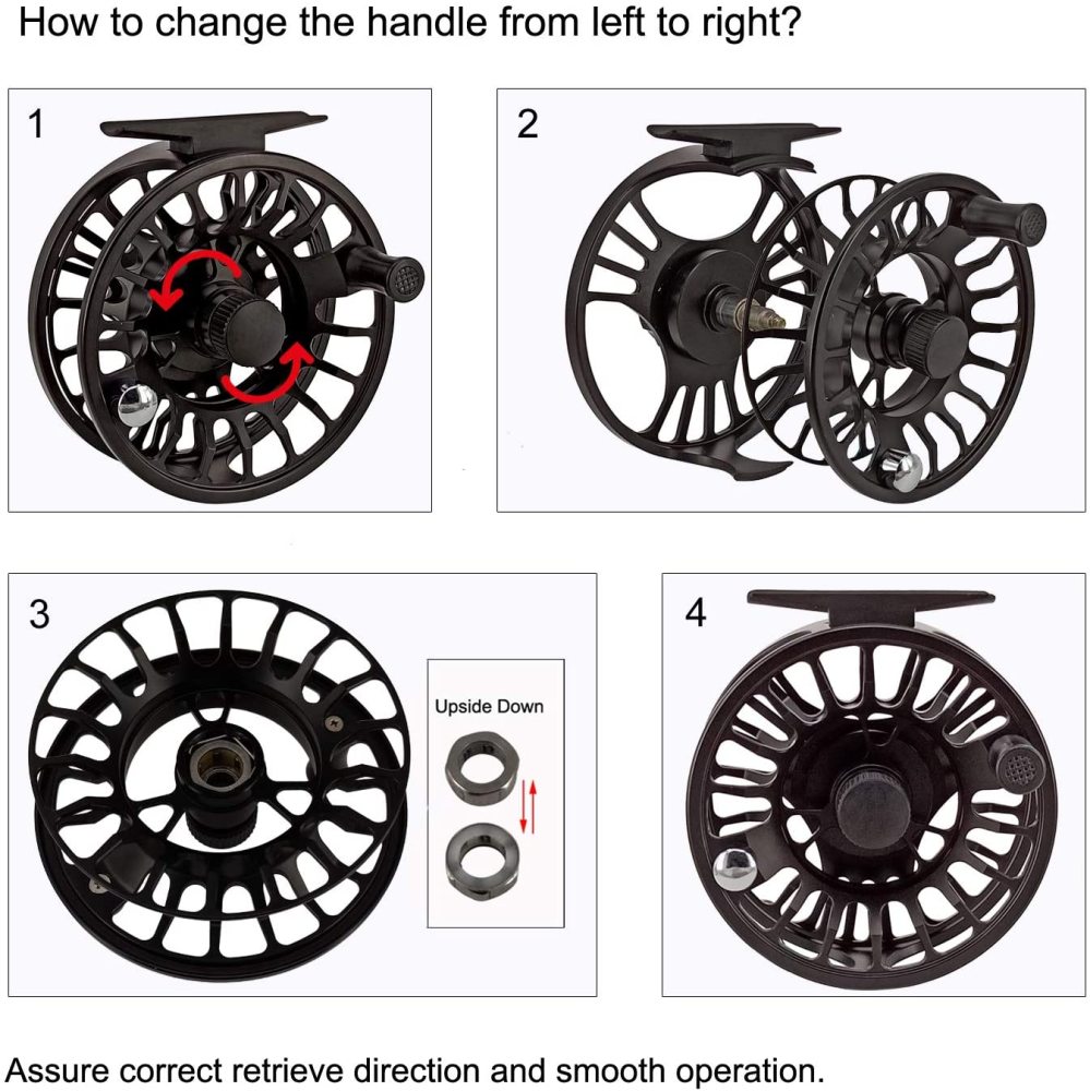 Riverruns Z Fly Fishing Reel Super Light Aluminum Second Generation Sealed Carbon Disc Super Larger Arbor 3/5, 5/7, 7/9 Ideal Both Fresh Water & Saltwater Fly Fishing Reel