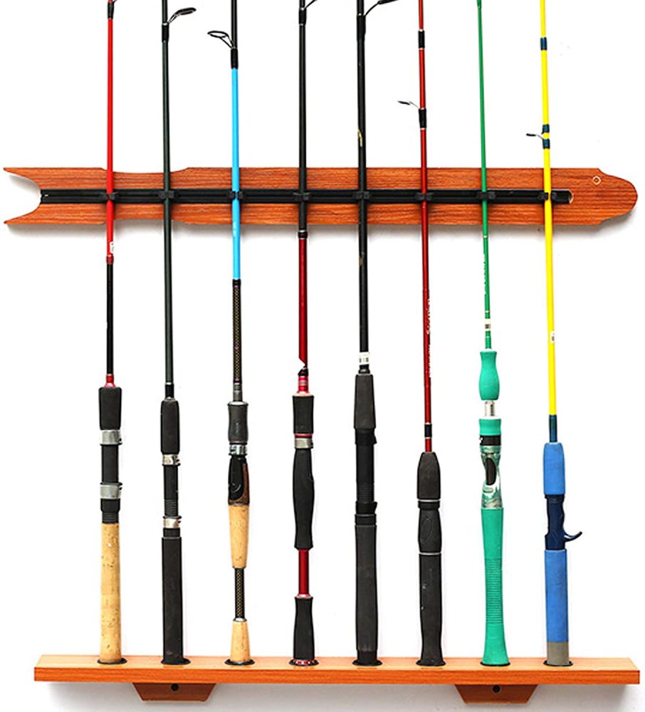 Aventik 15 Fishing Pole Rod Rack Holder Storage, Vehicle Fishing Rod Holder, Wall Rod Rack, Hold 8 Fishing Rod,12 Mini Rod Holder, Different Rod Rack for You to Choose
