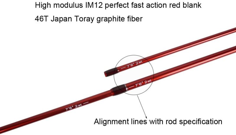 Aventik Z Short & Light Ultra Light IM12 Fly Rods 7'6'' LW2, 8'0'' LW3, 8'6'' LW4, All in 4 Pieces Fast Action Super Compact Freshwater Fly Rods