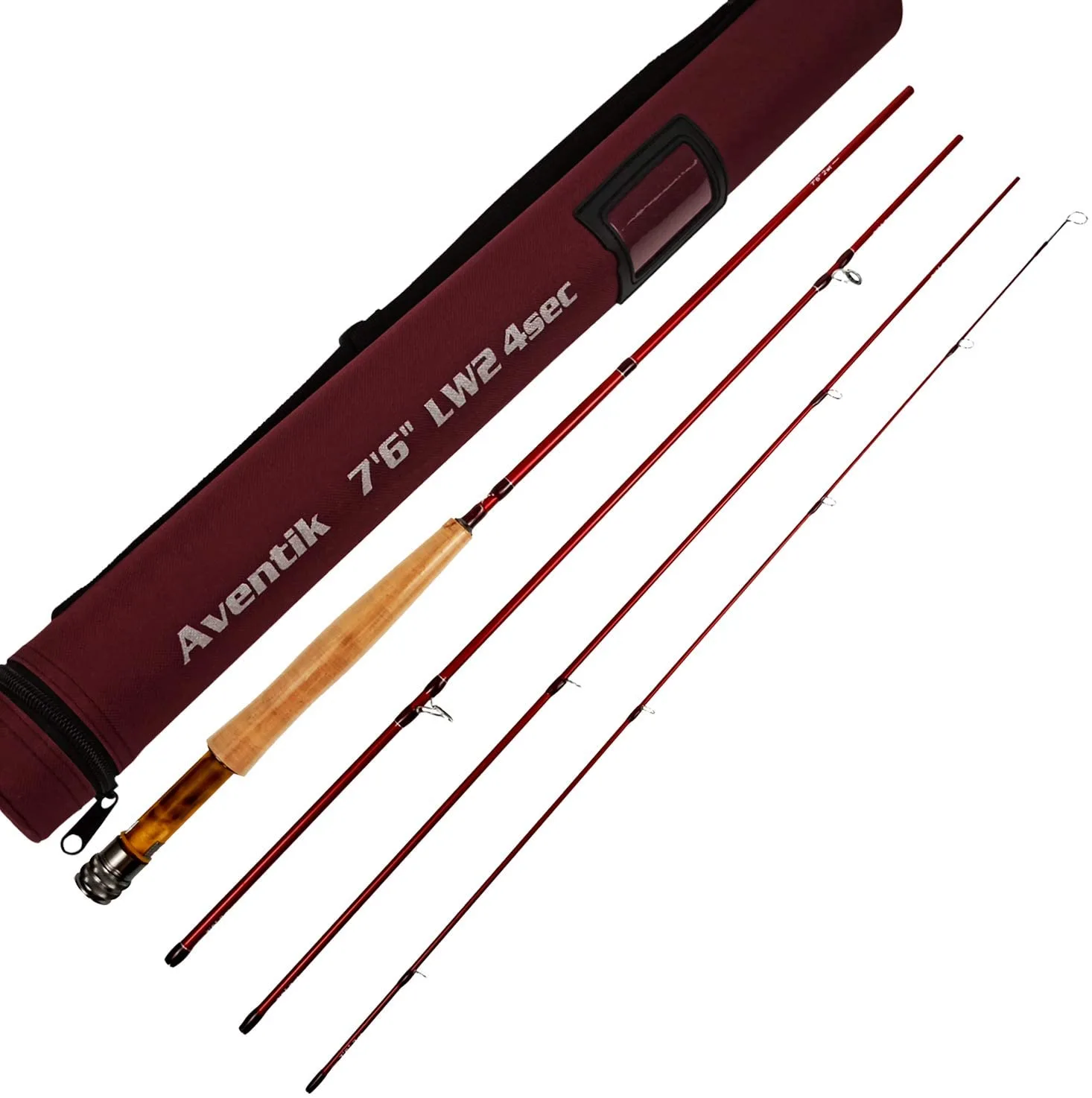 Aventik Stalker Fly Fishing Rod 4 Sections, 2/3 / 4WT, Fast Action