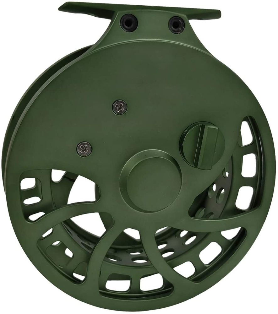 Roll over image to zoom in Z Aventik 2nd Generation High Reel Feet Center-Pin Floating Reel Aluminum Easy Line Through Fishing Reel