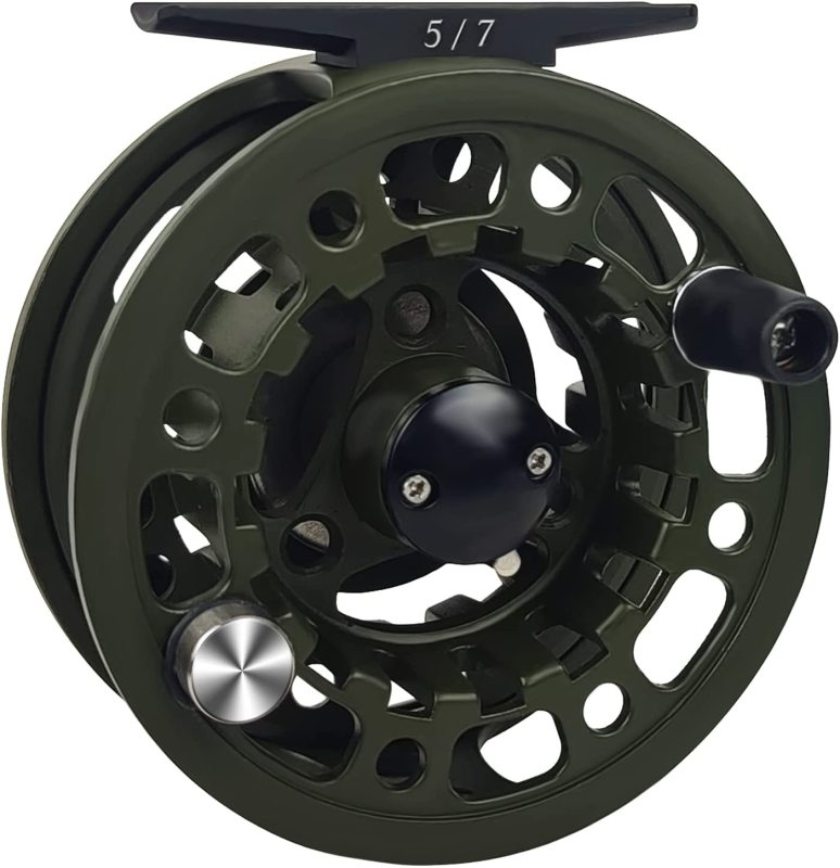 Aventik Aluminum Fly Reel 3/5 5/7 7/9 Super Large Arbor Fly Fishing Carp Reel Fresh Water and Salt Water Three Colors to Choose