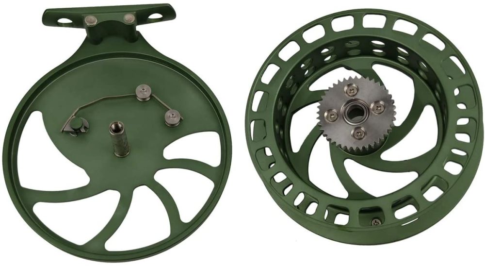 Roll over image to zoom in Z Aventik 2nd Generation High Reel Feet Center-Pin Floating Reel Aluminum Easy Line Through Fishing Reel