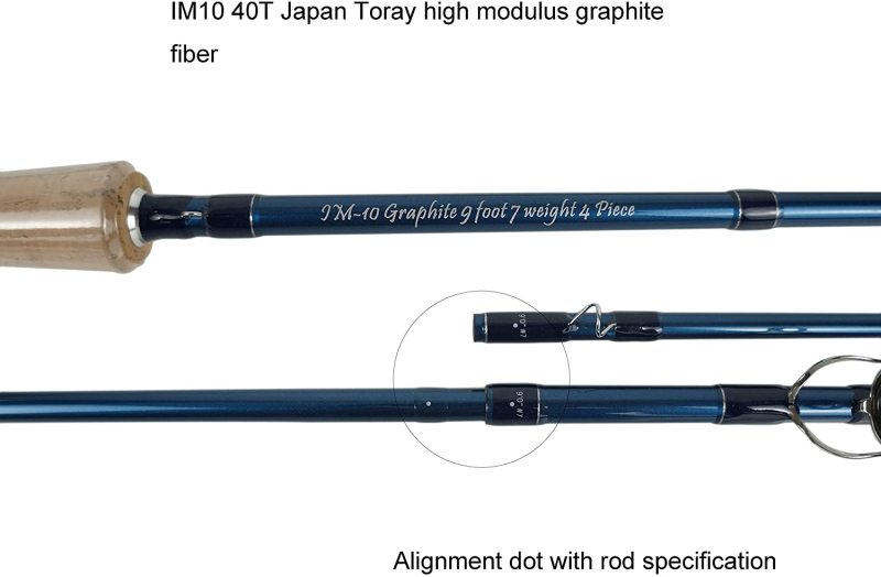 Riverruns Z Fly Fishing Rods IM10 9ft LW7-14 Saltwater,Tip Fast Action, Light Weight Carp Fly Rods