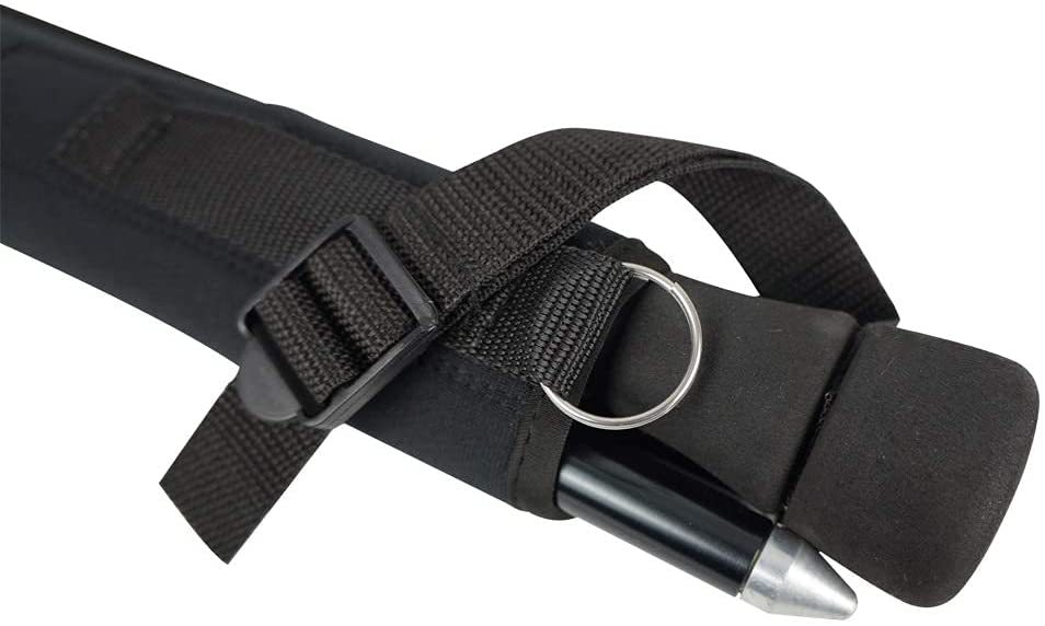 Aventik Fold-able Wading Staff Water Depth Safety Warning Sign Coated Stainless Steel Core T7075 Aluminum Body Corrosion Resistance