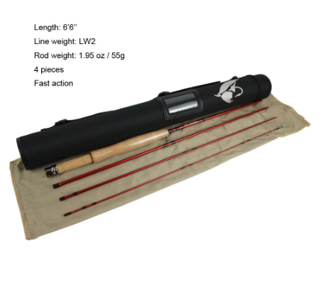 Aventik Japn Carbon 6ft 6in 2wt 4sec Fast Action Freshwater Small Trout Fly Fishing Rod Cork Handle Fly Rods