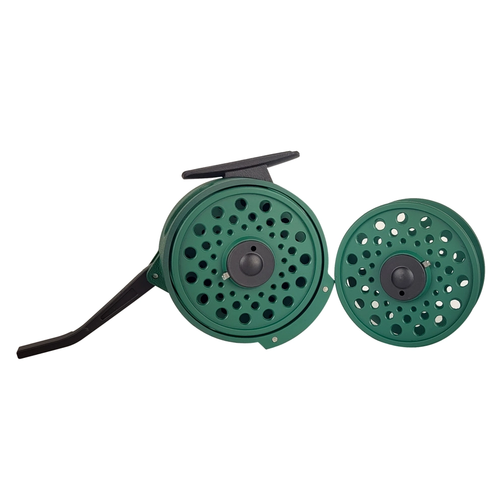 automactic fly reel Aventik Semi-Automatic Fly Fishing Reel Super Light Nymph Graphite Fly Reel  with Extra Spool Mesh Bag