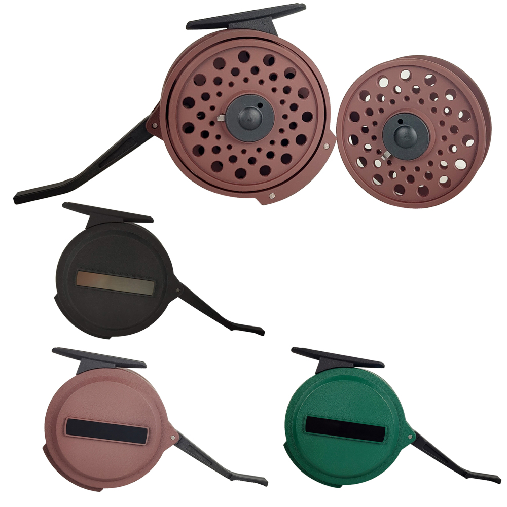 Aventik Automatic Fly Fishing Reel Super Light Nymph Fishing Reel European Design Graphite Fly Reel with Extro Spool Mesh Bag