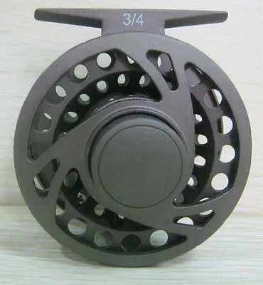 Aventik Matt Coffee 3/4wt Large Arbor Alum Die Casting Fly Reel NEW