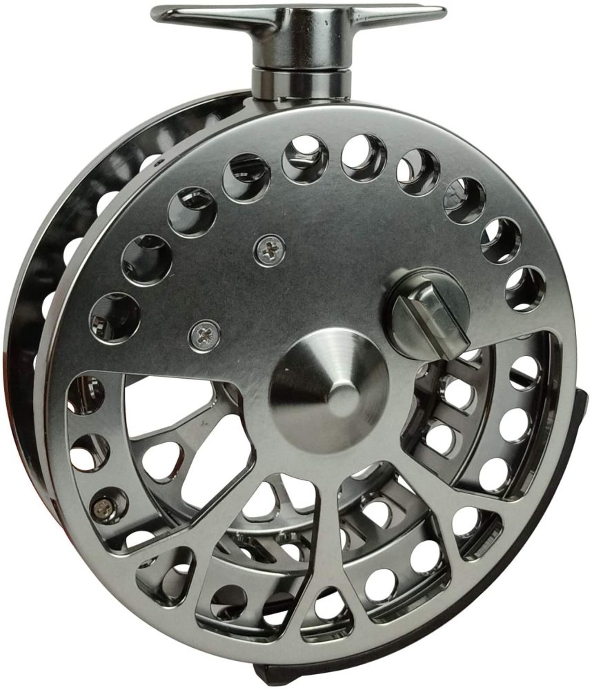 Aventik 2nd Generation High Reel Feet Center-Pin Floating Reel Aluminum Easy Line Through Fishing Reel