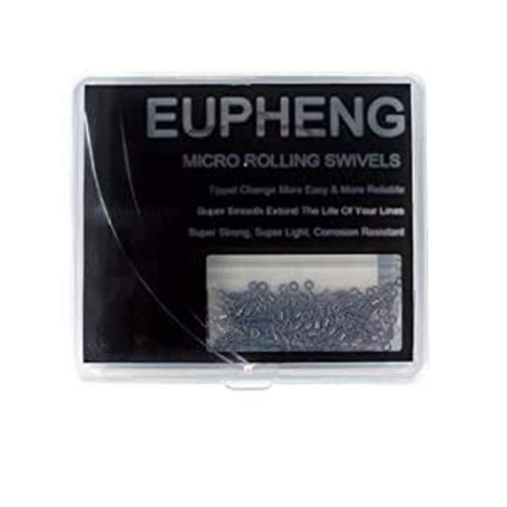 Eupheng 150pcs Quick Change Fly Fishing Snaps Stainless Steel, Fishing swivels, Fast Easy & Secure, Hook Snaps for Flies, Jigs, Lures, Great Value Pack