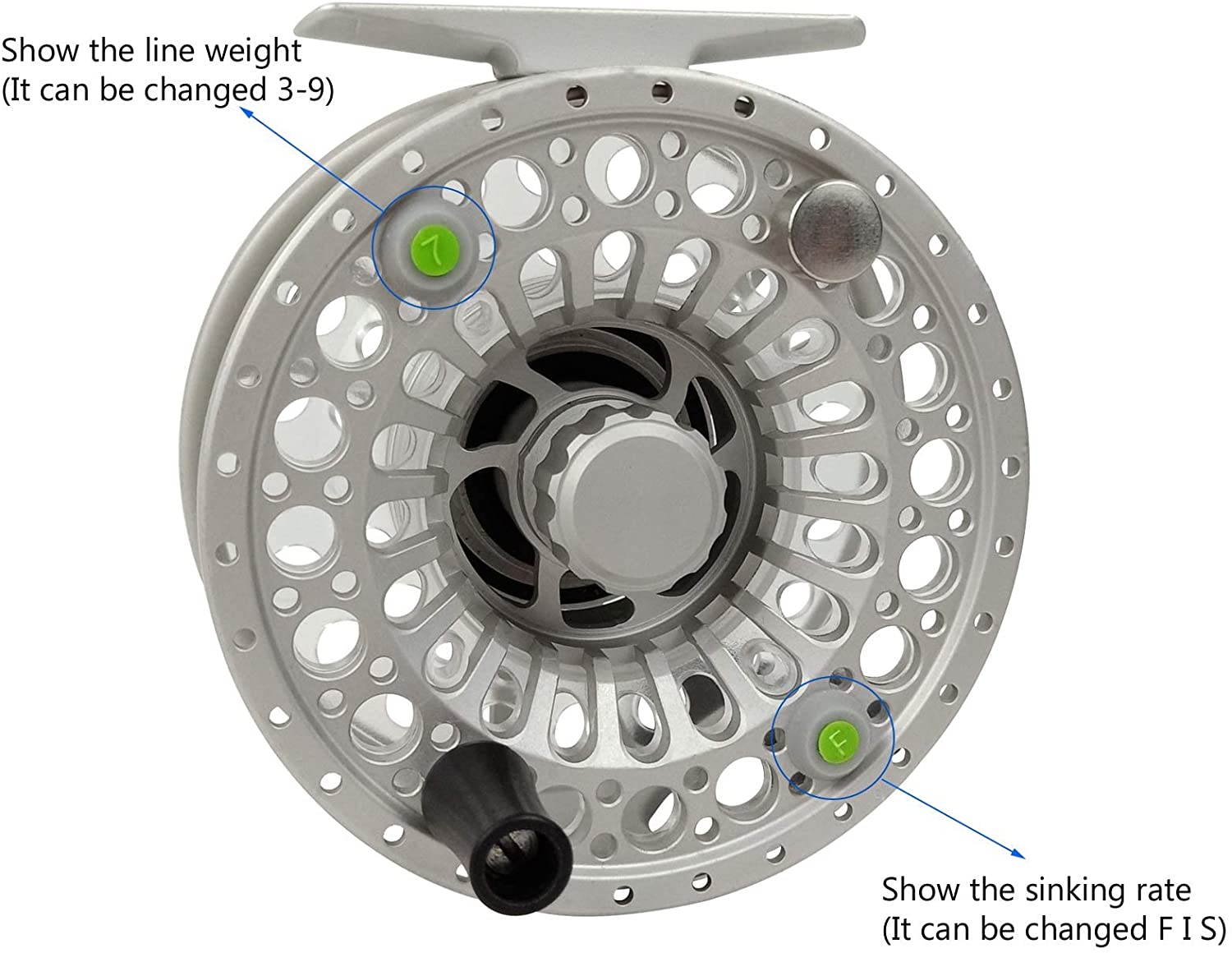 Aventik ECO Cassette CNC Machined Aluminium 5/7 Fly Reel with Two