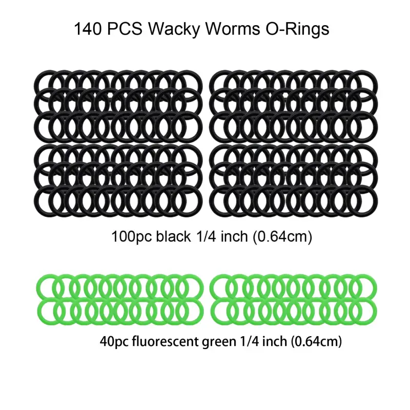 Aventik Wacky Worm Tool, Wacky O-Rings, Wacky Rigging, Wacky Worm Kit for Senko Stick Soft Baits