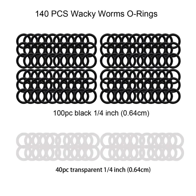 Aventik Wacky Worm Tool, Wacky O-Rings, Wacky Rigging, Wacky Worm Kit for Senko Stick Soft Baits