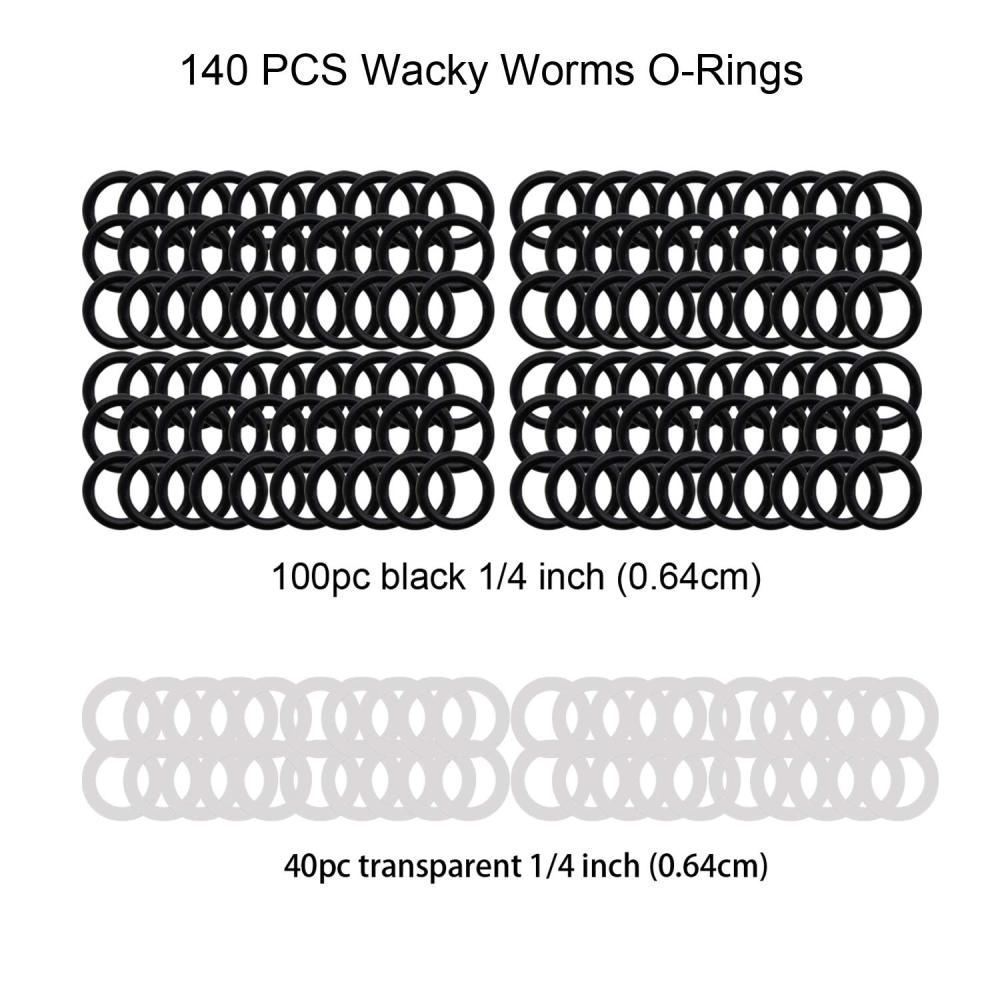 Aventik Wacky Worm Tool, Wacky O-Rings, Wacky Rigging, Wacky Worm Kit for Senko Stick Soft Baits