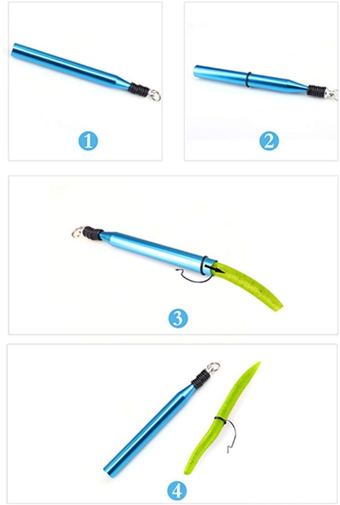 Aventik Wacky Worm Tool, Wacky O-Rings, Wacky Rigging, Wacky Worm Kit for Senko Stick Soft Baits