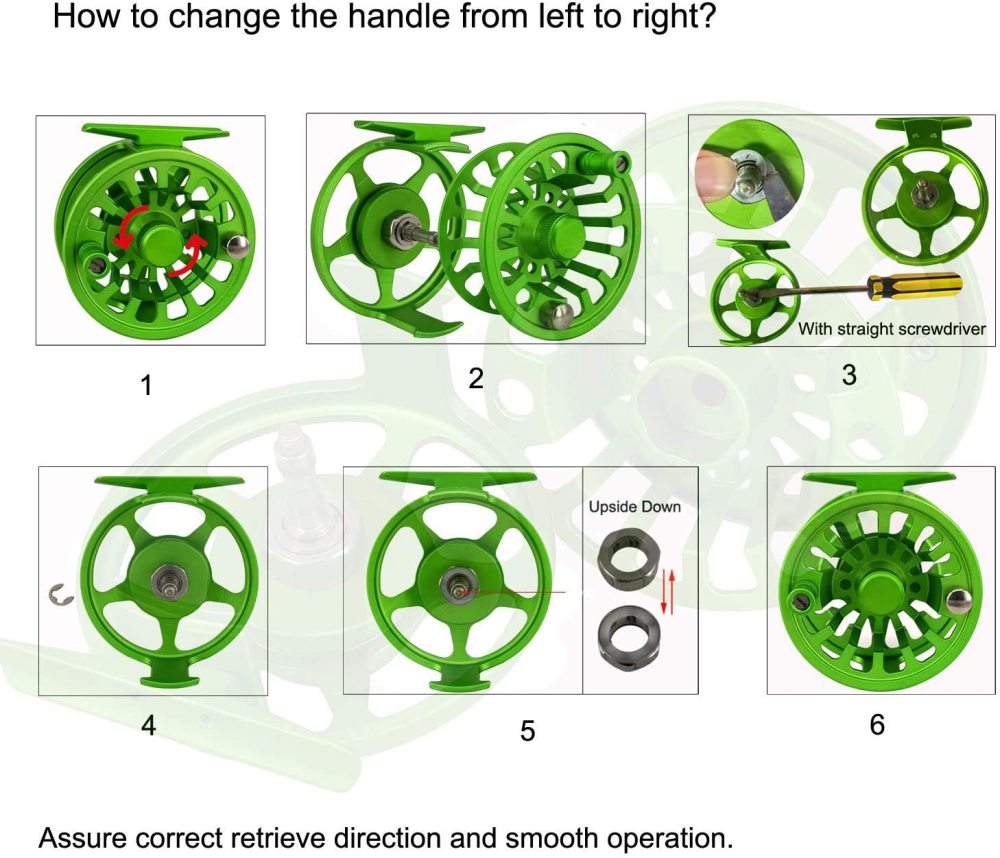Z Aventik Fly Fishing Reel Aluminum Trout 3/5, 5/7, 7/9wt Large Arbor Freshwater Fly Reel