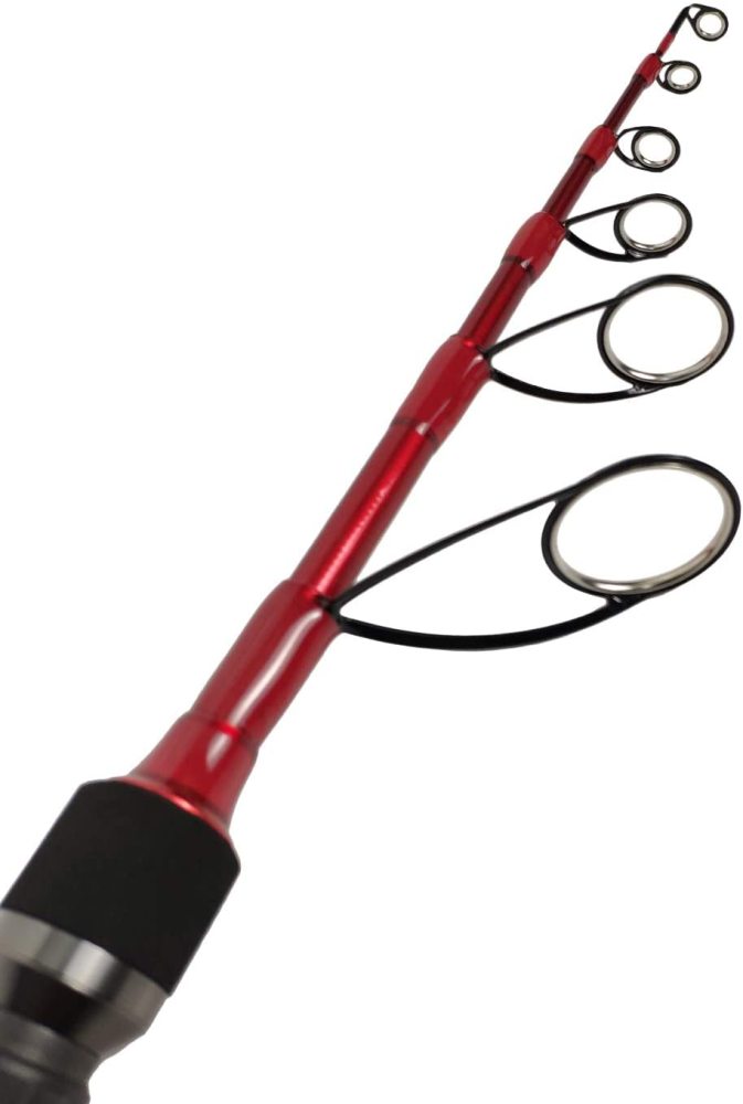 Z Aventik Spinning/Casting Rod Rough Fish Series Travel Rod High Module Carbon Fast Action Light Weight Compact with Cordura Rod Tube