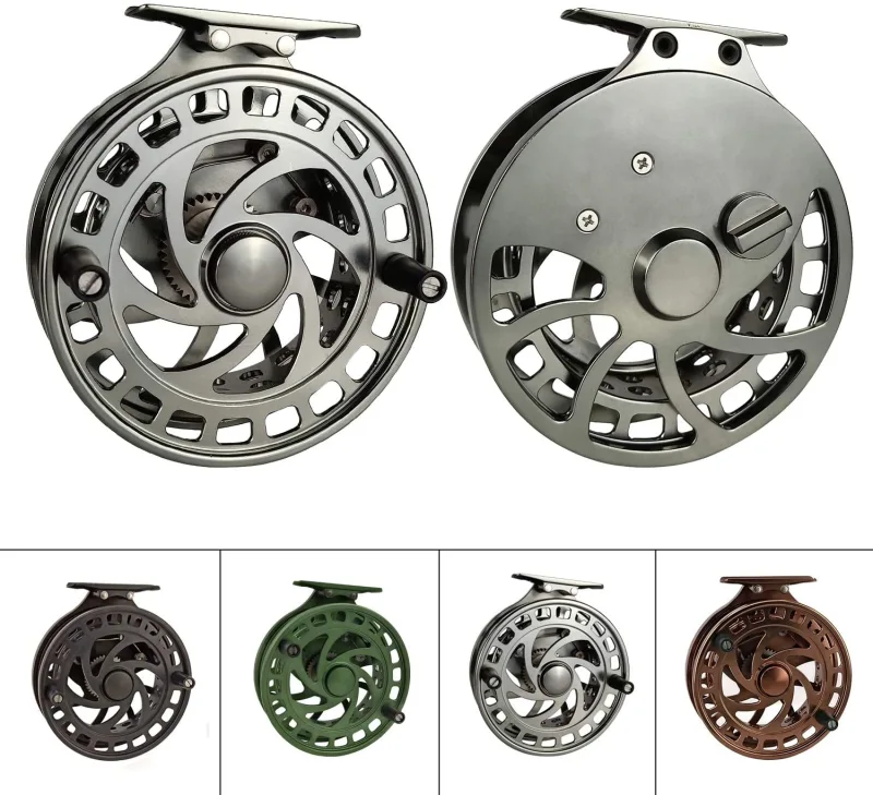Z Aventik 2nd Generation High Reel Feet Center-Pin Floating Reel Aluminum Easy Line Through Fishing Reel