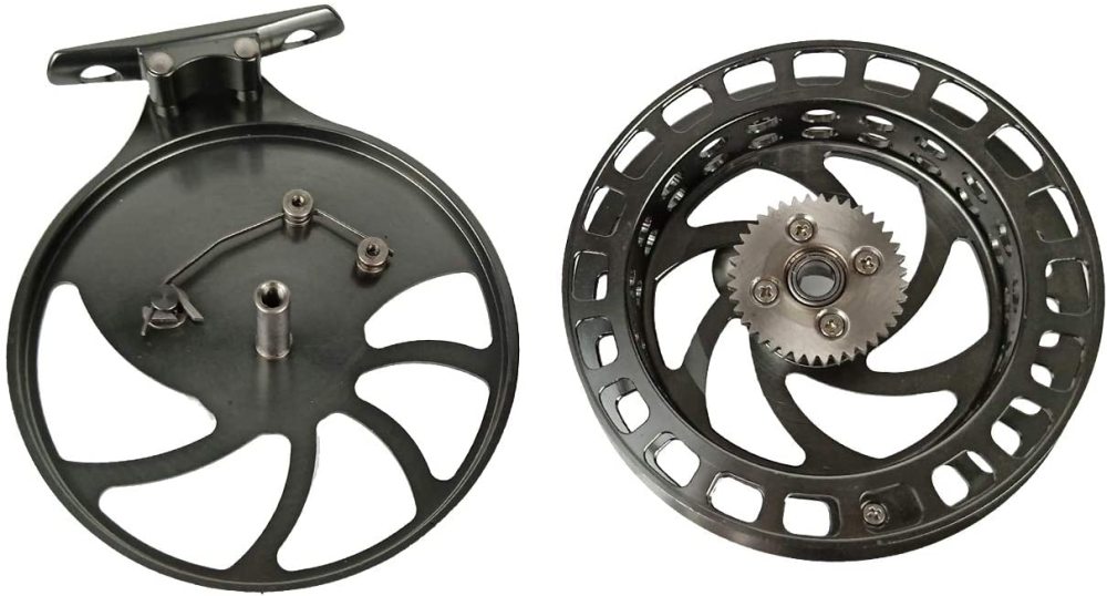Z Aventik 2nd Generation High Reel Feet Center-Pin Floating Reel Aluminum Easy Line Through Fishing Reel
