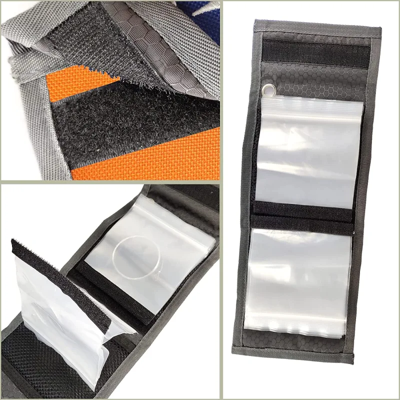 Eupheng High Grade10 Clear Pocket Leader Wallet Size 4X4 inch Fly Fishing Tippet Case Tippet Storage Fly Fishing Great for Pre-Tied Carp and Catfish Rigs with Fly Fishing Snaps