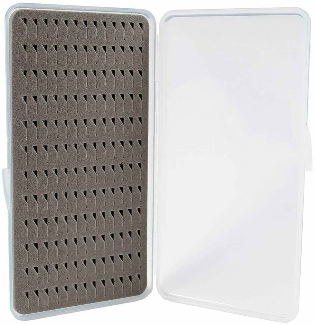 Fly Fishing Boxes Super Slim Fishing Storage Fishing Tackle Case (Easy grip foam-6.2x3.8x0.9inch)