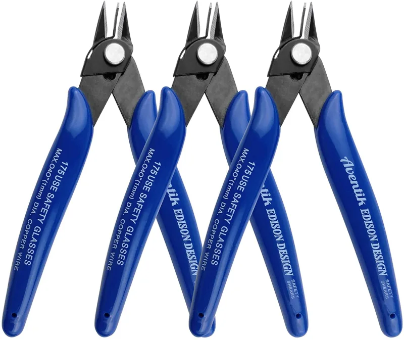 Eupheng Wire Cutter Pliers with spring at the top opening, Precision Wire Snips,Wire Cutters For Jewelry Making, Solve your Ultra-fine Cutting Needs Perfectly