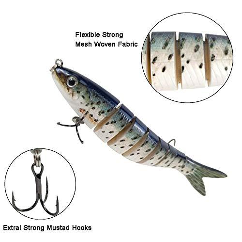 Eupheng Fishing Lure Bass Lure Kit Topwater Multi Sections Artificial Baits Lures Hard Trout Pike Lures