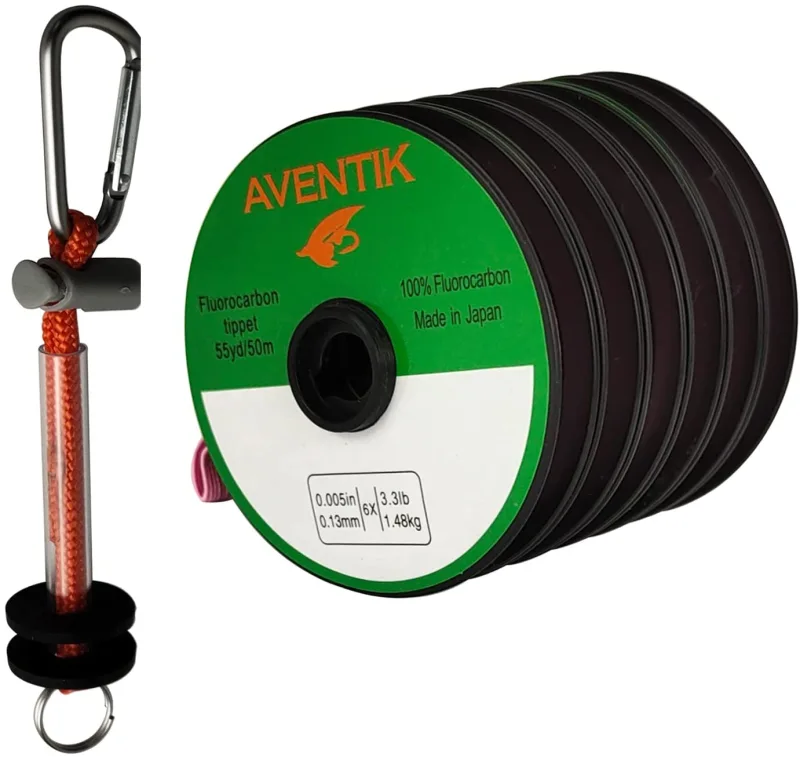 Aventik Fly Fishing Tippet Leaders Fluorocarbon Line Invisible Fly Fishing Bass Fishing Carp Fishing Saltwater Fishing Line