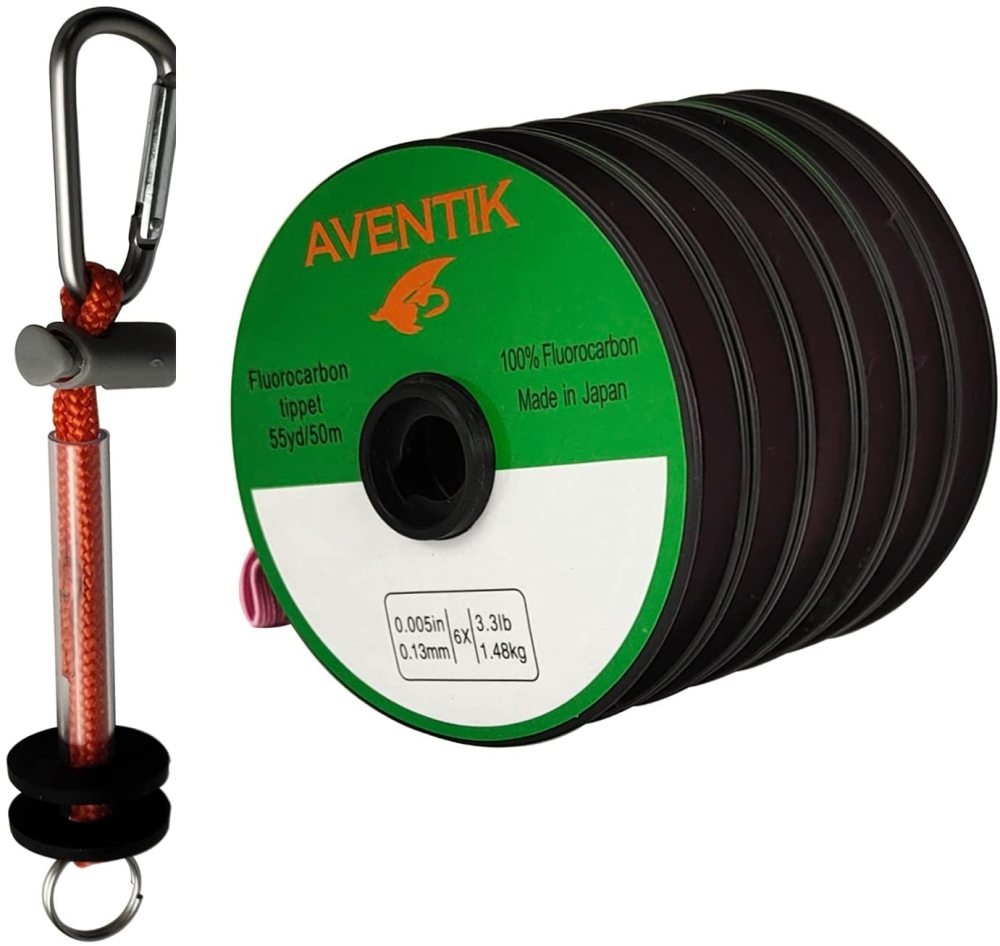 Aventik Fly Fishing Tippet Leaders Fluorocarbon Line Invisible Fly Fishing Bass Fishing Carp Fishing Saltwater Fishing Line