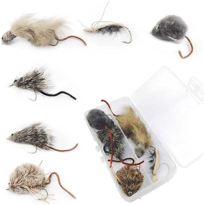 Fly Fishing Flies Wet Flies Assortment Combo Kit Handmade Fly Fishing Lures Streamer Saltwater Flies for Trout with Package Box