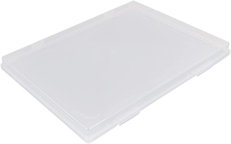 2 PACK A4 Clear Plastic Paper Organizer Case Document Box Paper Protector  Desk Paper Organizers Case