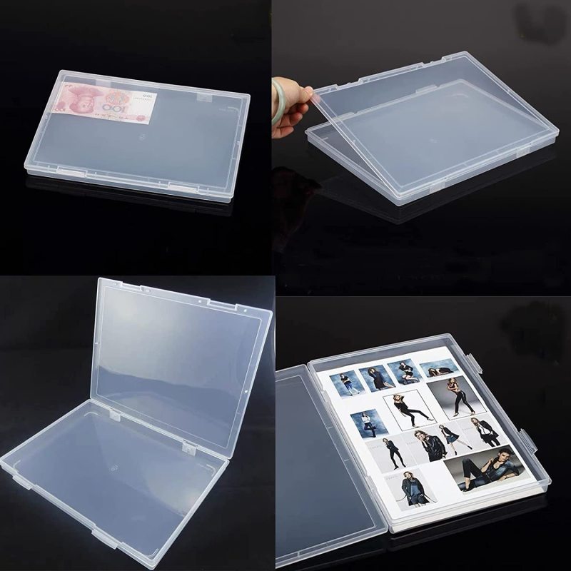 Plastic Paper Organizer Transparent Storage Document Case A4