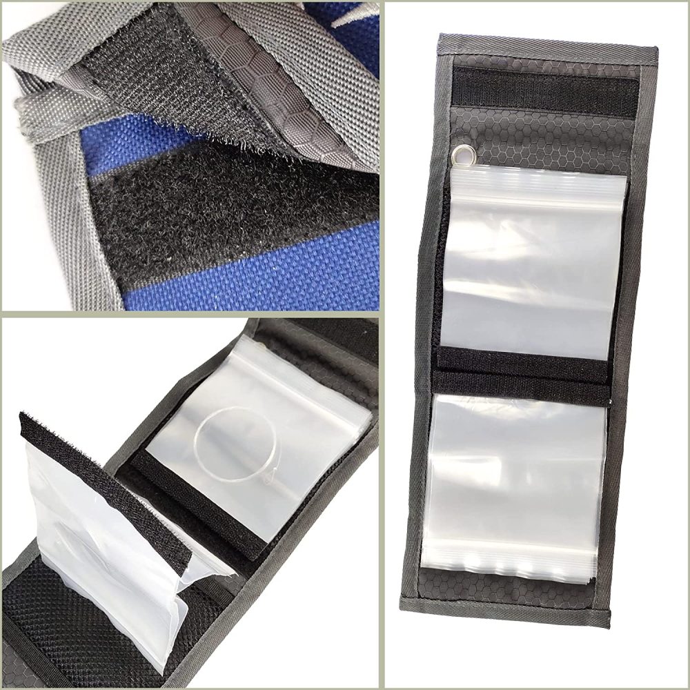 Eupheng High Grade10 Clear Pocket Leader Wallet Size 4X4 inch Fly Fishing Tippet Case Tippet Storage Fly Fishing Great for Pre-Tied Carp and Catfish Rigs with Fly Fishing Snaps