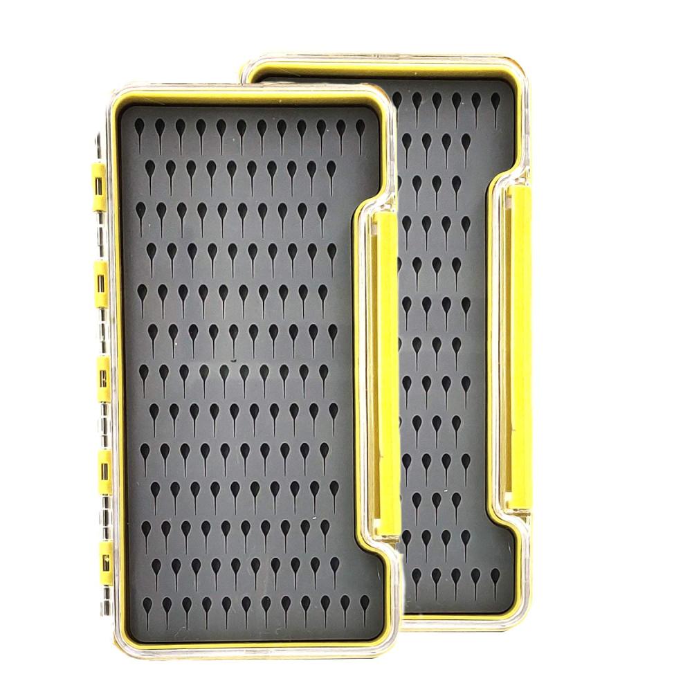Aventik Fly Fishing Boxes Silicone Super Slim Fishing Storage Fishing Tackle Case Waterproof Best Pocket Sizes