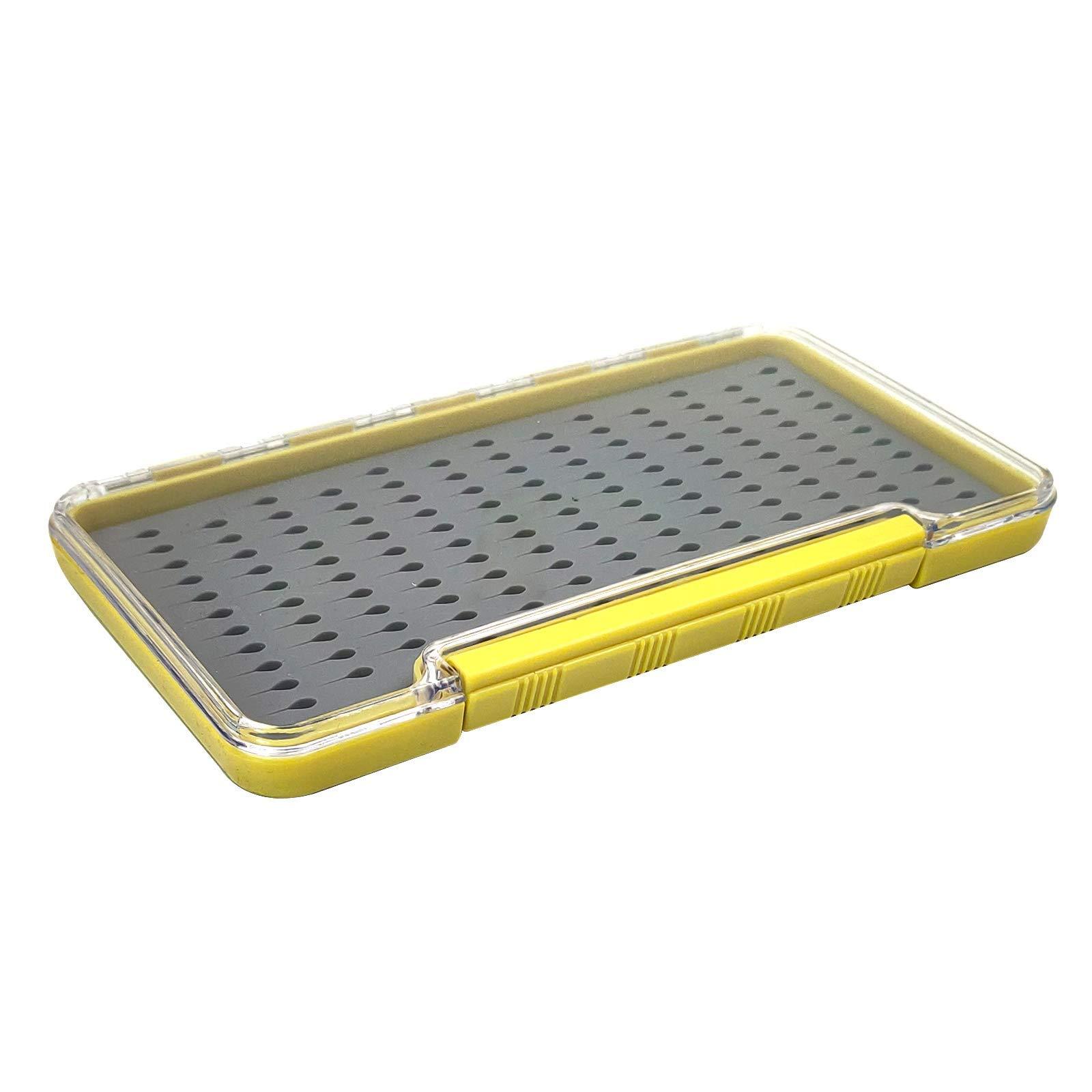 Aventik Fly Fishing Boxes Silicone Super Slim Fishing Storage Fishing Tackle Case Waterproof Best Pocket Sizes