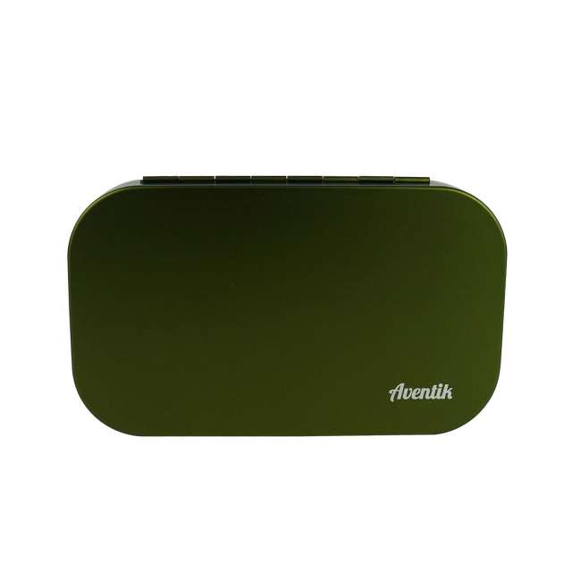Aventik Aluminum Fly Fishing Box Slit Foam with Compartments/Easy Grip Flies Jigs Lures Box