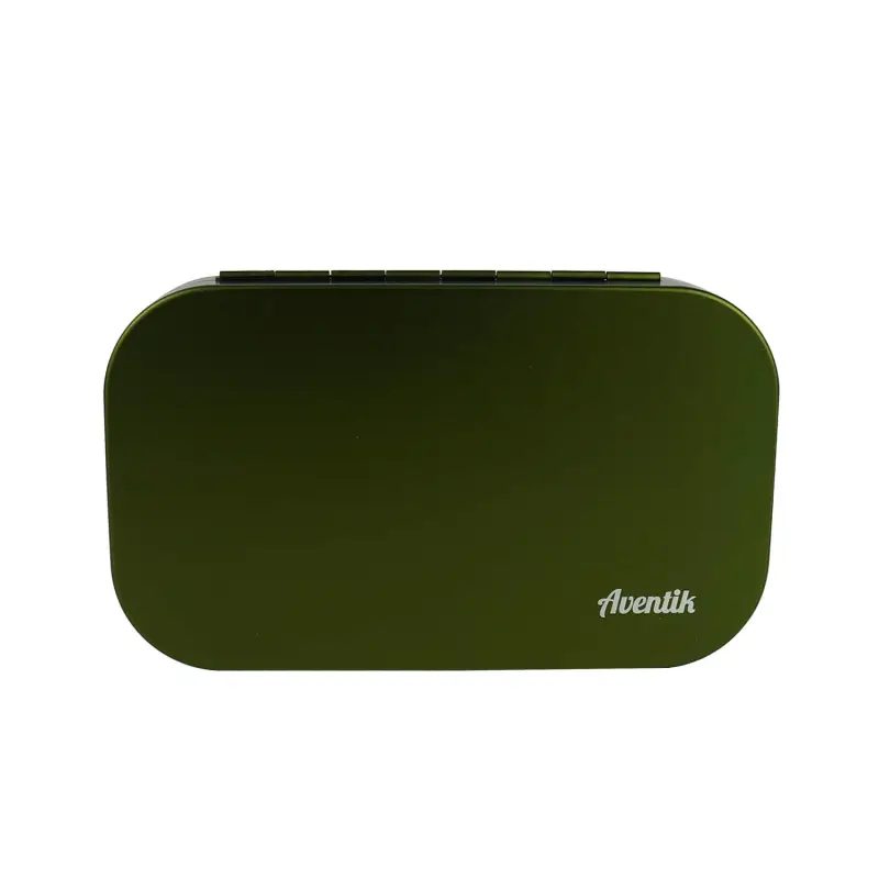 Aventik Aluminum Fly Fishing Box Slit Foam with Compartments/Easy Grip Flies Jigs Lures Box