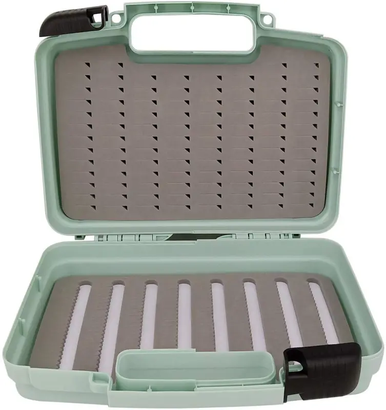 Aventik Streamer Fly Boxes Click Lock Large Streamer Flies Foams Fishing Tackle Box Boating Fishing Boxes 14X11X3.35inch/10.43X8.27X3.15inch
