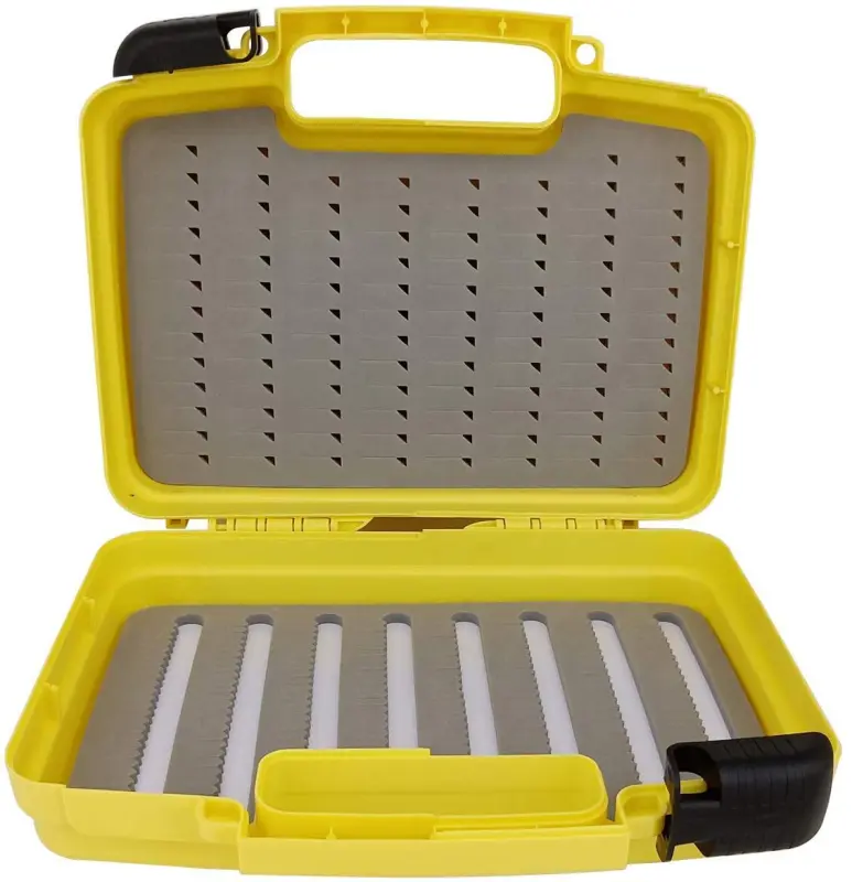Aventik Streamer Fly Boxes Click Lock Large Streamer Flies Foams Fishing Tackle Box Boating Fishing Boxes 14X11X3.35inch/10.43X8.27X3.15inch