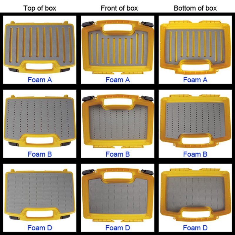 Aventik Streamer Fly Boxes Click Lock Large Streamer Flies Foams Fishing Tackle Box Boating Fishing Boxes 14X11X3.35inch/10.43X8.27X3.15inch