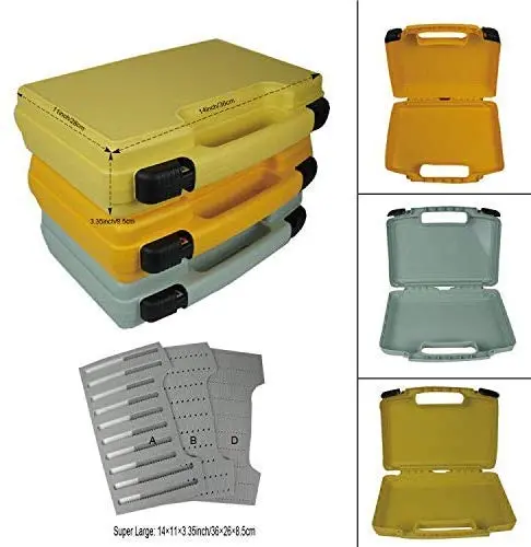 Aventik Streamer Fly Boxes Click Lock Large Streamer Flies Foams Fishing Tackle Box Boating Fishing Boxes 14X11X3.35inch/10.43X8.27X3.15inch