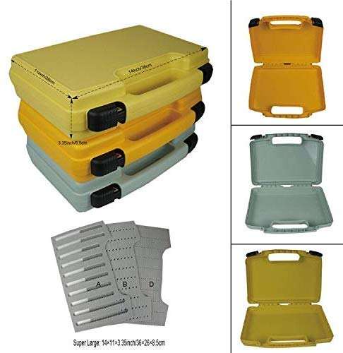 Aventik Streamer Fly Boxes Click Lock Large Streamer Flies Foams Fishing Tackle Box Boating Fishing Boxes 14X11X3.35inch/10.43X8.27X3.15inch