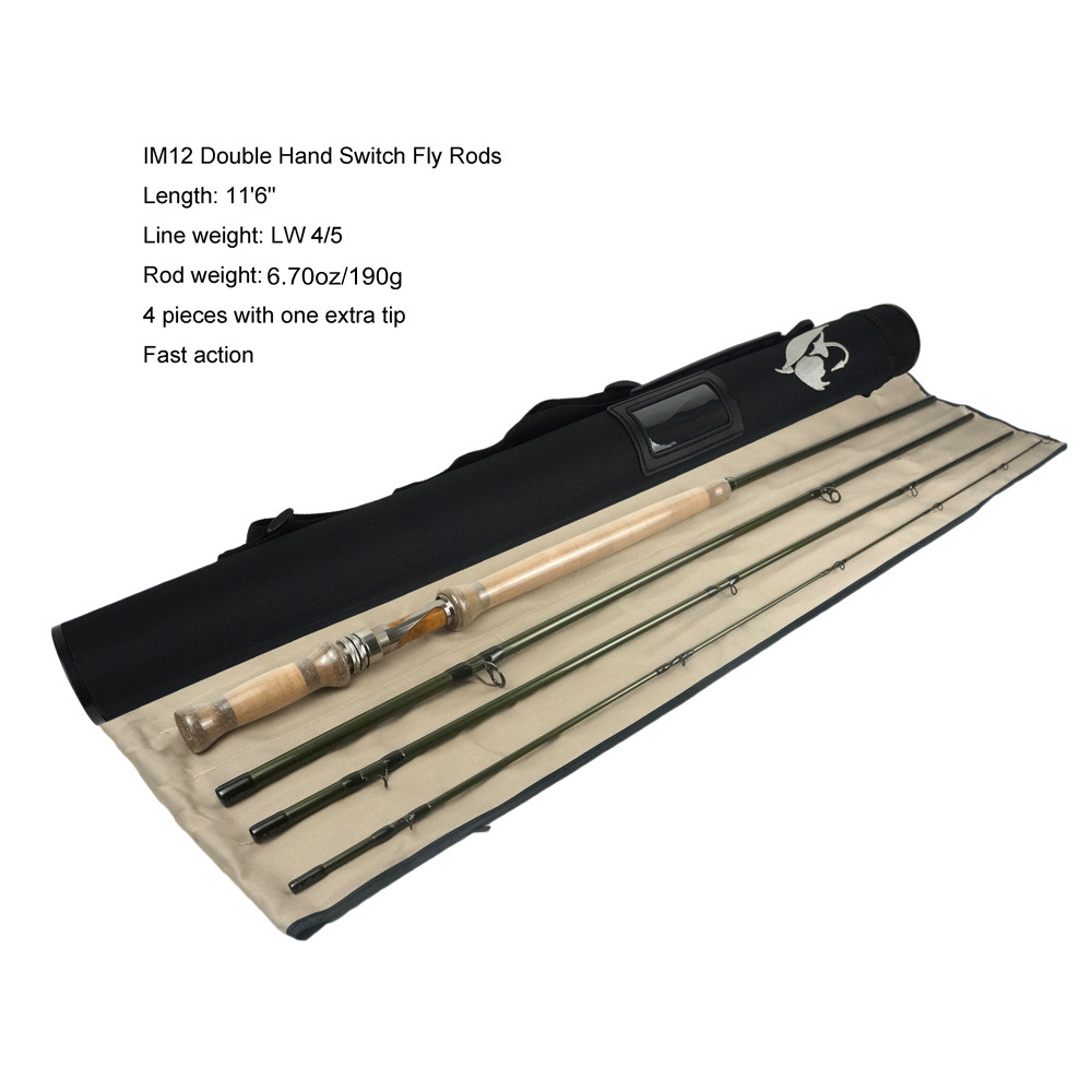 Carbon Fiber Fly Rod 11FT 5/6wt Switch Fly Fishing Rod - China Fly Rod and  Switch Fly Rod price